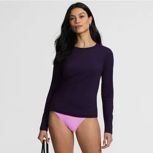 Women's SunShade UPF 50 Long Sleeve Rash Guard Swim Tee