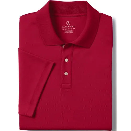 School Uniform Men's Short Sleeve Solid Active Polo Shirt