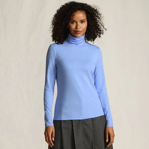 Lightweight Jersey Long Sleeve Turtleneck