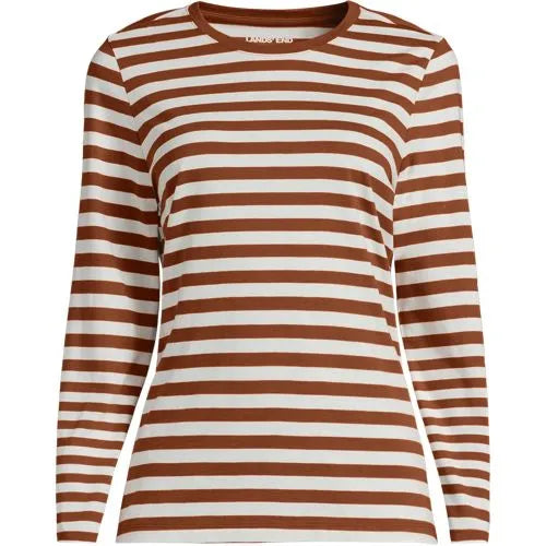 Supima Cotton Long Sleeve Crewneck T-Shirt