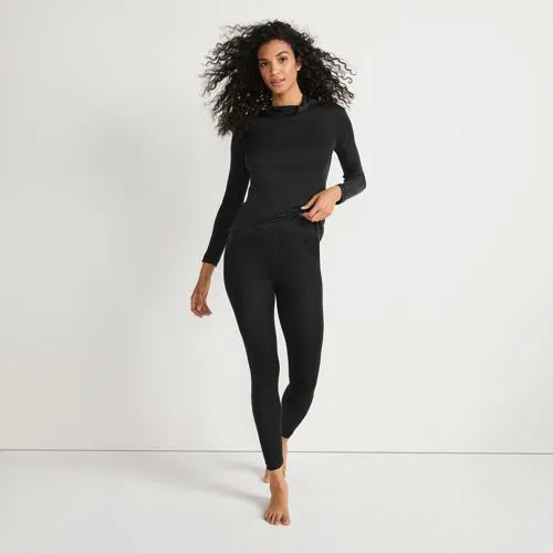 Women's Silk Interlock Long Underwear Leggings Pants