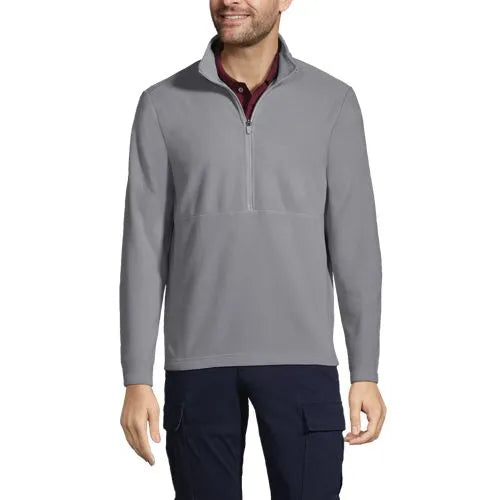 School Uniform Men's Thermacheck 100 Fleece Quarter Zip Pullover Top