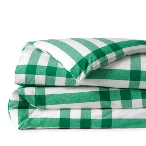 Luxe Supima Cotton Flannel Printed Duvet Bed Cover - 6oz
