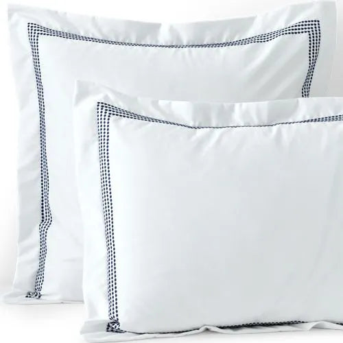 400 Thread Count Premium Supima Cotton No Iron Sateen Embroidered Pillow Sham
