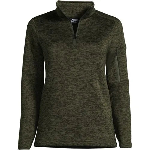 Women's Sweater Fleece Quarter Zip Pullover