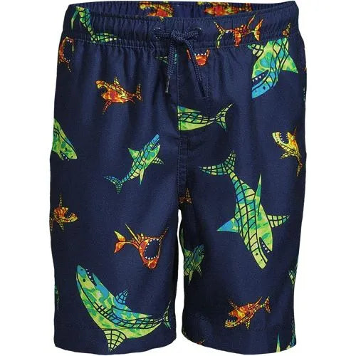 Boys Printed Volley Swim Trunks