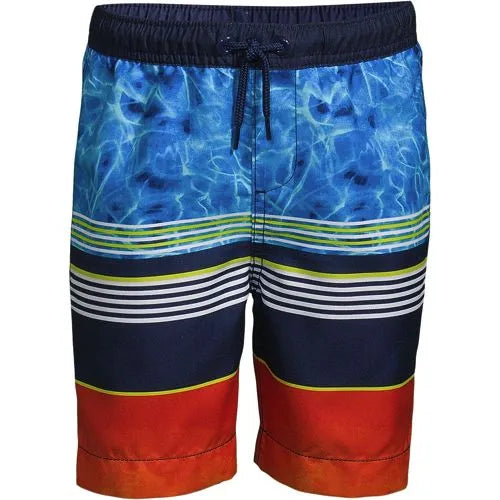 Boys Printed Volley Swim Trunks