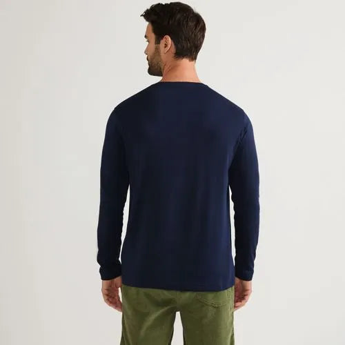 Men's Long Sleeve Cotton Supima Henley
