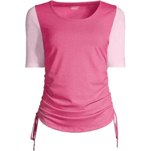 Women's Power Performance Elbow Sleeve Drawstring Top