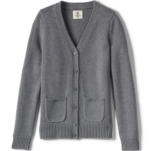 Girls Cotton Modal Button Front Cardigan Sweater