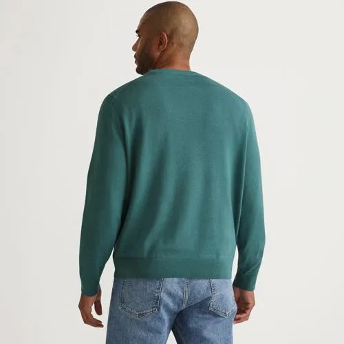 Men's Fine Gauge Cotton Crew Neck Sweater