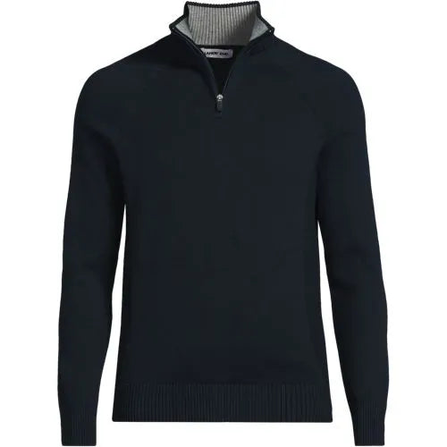 School Uniform Unisex Cotton Modal Quarter Zip Sweater