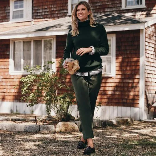 Women's High Rise Chino Utility Straight Leg Pants