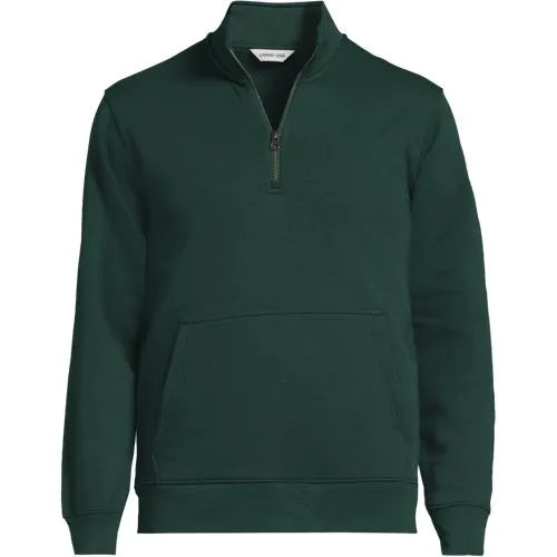 School Uniform Unisex Long Sleeve Quarter Zip Mock Neck Sweatshirt