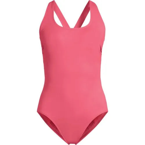 Women's Tugless X-Back One Piece Swimsuit