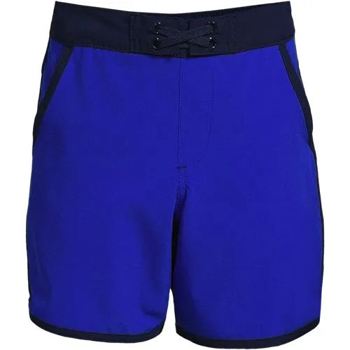 Boys Active Stretch Curved Hem Long Board Short