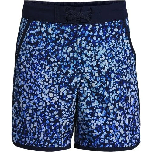 Boys Active Stretch Curved Hem Long Board Short