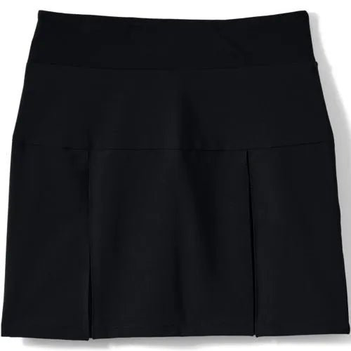 School Uniform Girls Performance Pleated Skort Above the Knee
