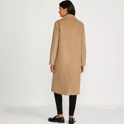 Women's Insulated Double Breasted Wool Coat