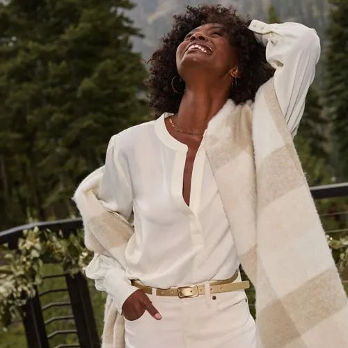 Women's Satin Popover Shirt