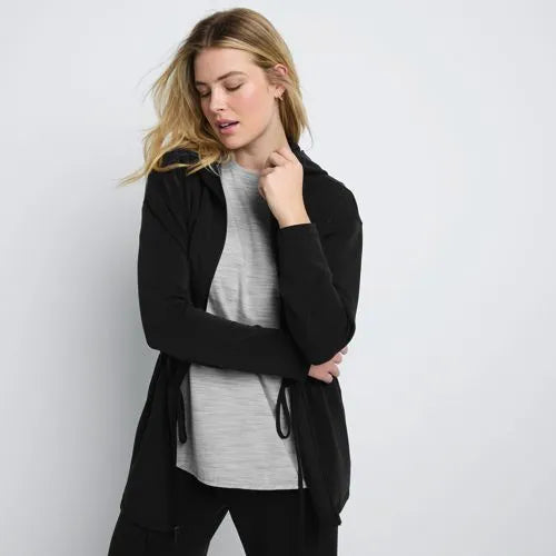 Women's Cupro Long Sleeve Full Zip Tunic Hoodie