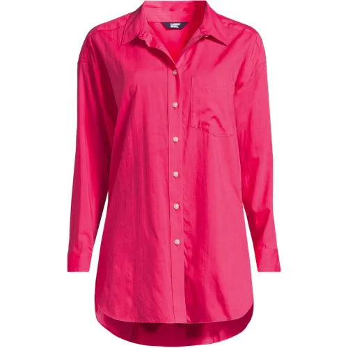 Women's Cotton Voile Billowy Oversized Shirt