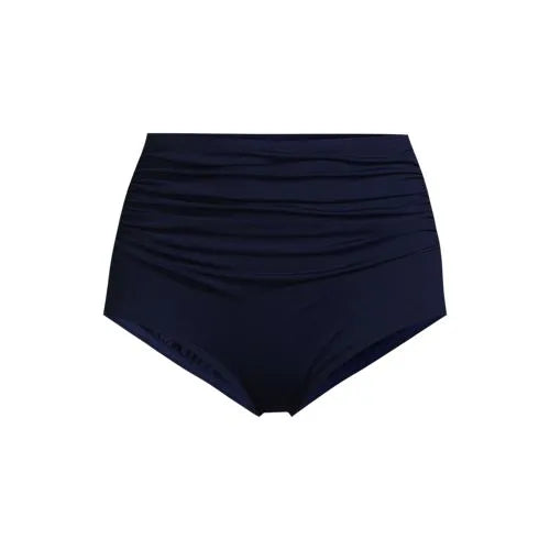 Women's Plus Size Tummy Control Retro High Waisted Bikini Swim Bottoms