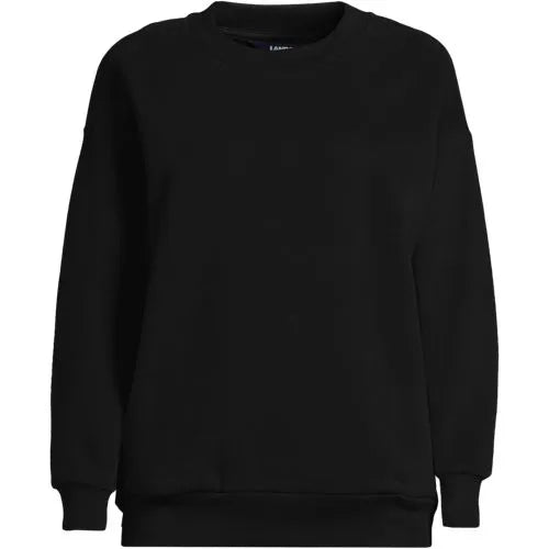 Women's Serious Sweats Oversized Long Sleeve Crew Neck Sweatshirt - Set Top