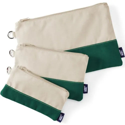 Zip Canvas Pouch 3 Pack