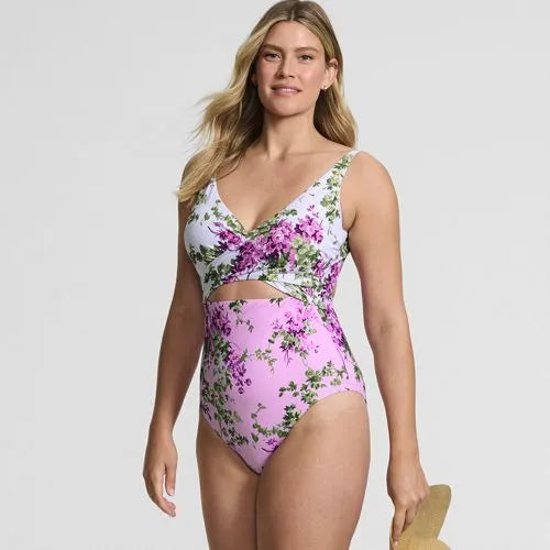 Women's Wrap Monokini High Leg One Piece Swimsuit