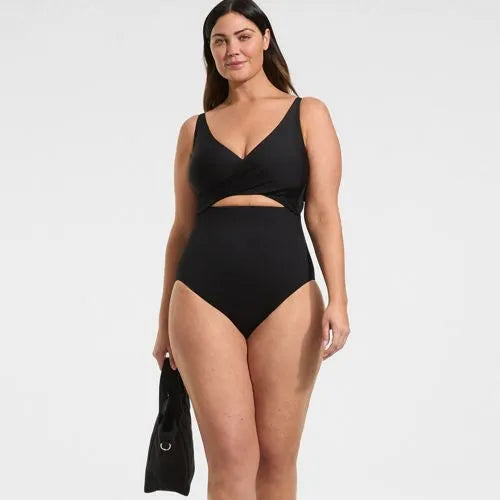 Women's Wrap Monokini High Leg One Piece Swimsuit