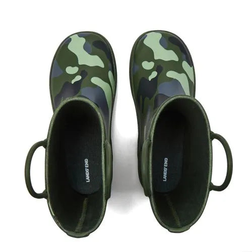Kids Pull On Splash Rubber Rain Boots