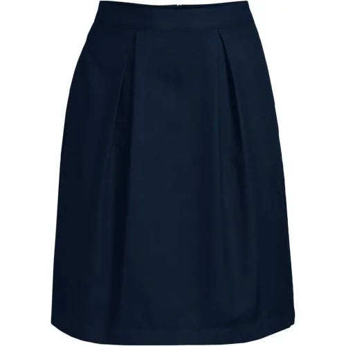Women's Solid Pleated Skort Top of Knee