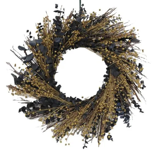 Teufel 18" Preserved Eucalyptus and Flax Wreath