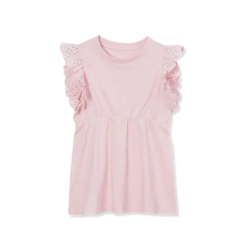 Girls Short Sleeve Peplum Top