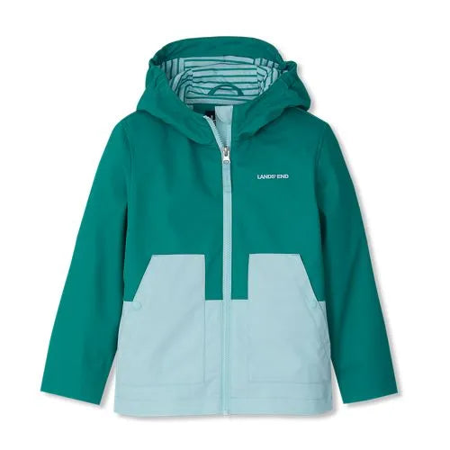Kids Water Resistant Hooded Slicker Rain Jacket