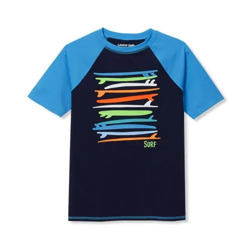 Boys Sunshade UPF 50 Short Sleeve Solid Rash Guard