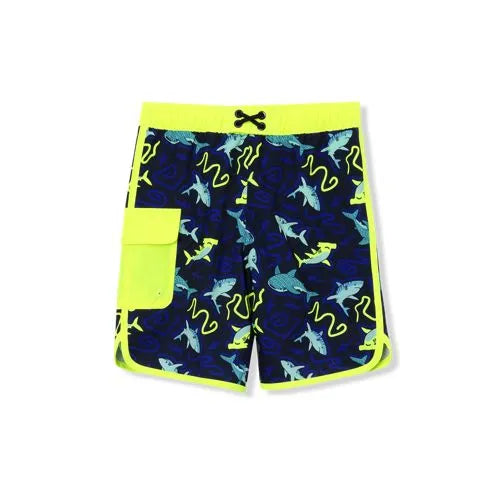 Boys Chlorine Resistant Cargo Hydroliner Long Board Shorts