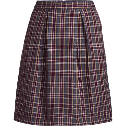 Women's Top of Knee Plaid Skort