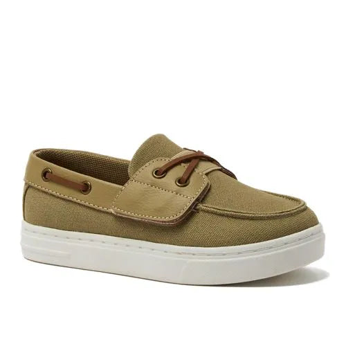 Kids Canvas Easy On Boat Shoes
