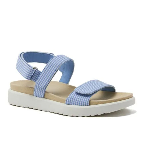 Women's Comfort Adjustable Gingham Sandals