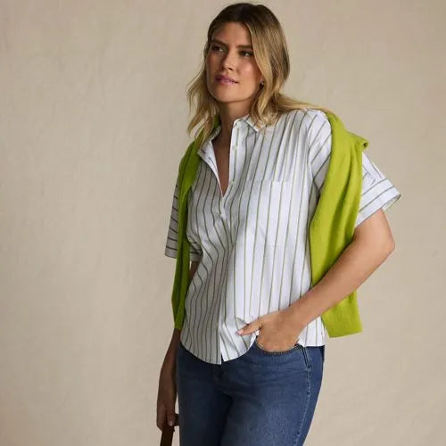 Women's Cooling Elbow Sleeve Button Front Shirt