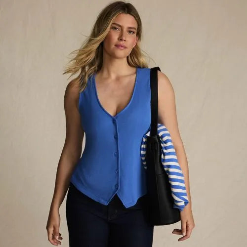 Women's Drapey Rib Vest