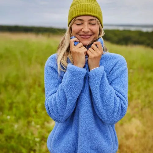 Women's Half Zip Cozy Sherpa Fleece Pullover