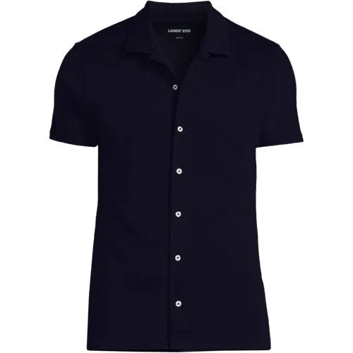 School Uniform Men's Supima Short Sleeve Button Front Shirt