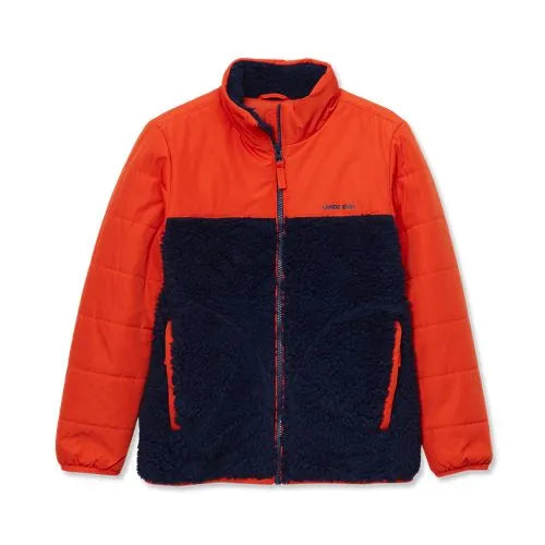 Kids Water Resistant Mixed Media Insulated Jacket