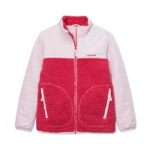 Kids Water Resistant Mixed Media Insulated Jacket