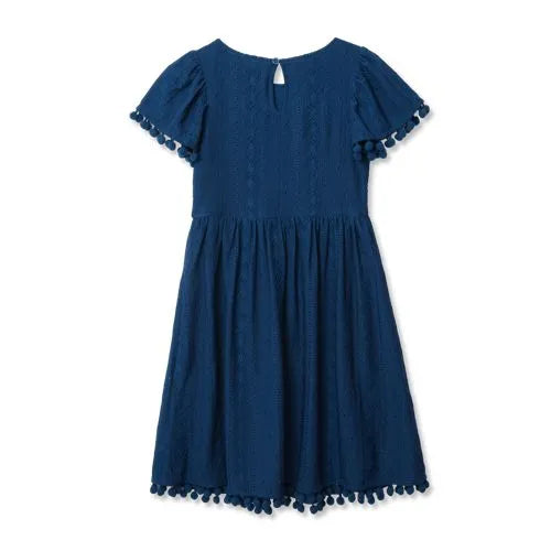 Girls Lace Short Sleeve Dress