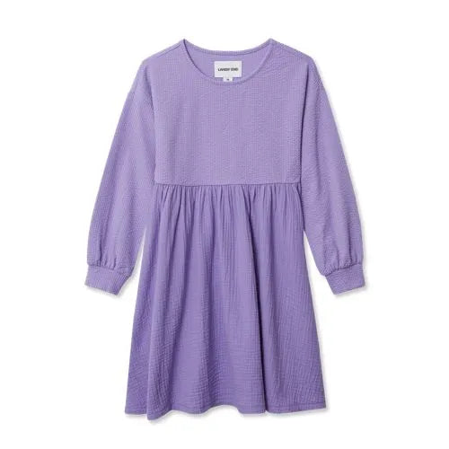 Girls Long Sleeve Ribbed Dress