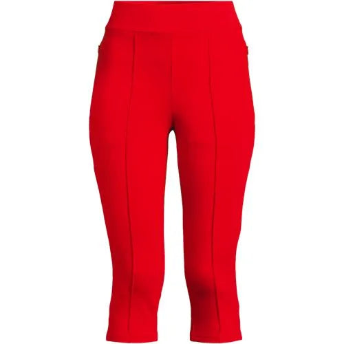 Women's Starfish High Rise Pintuck Capri Pants